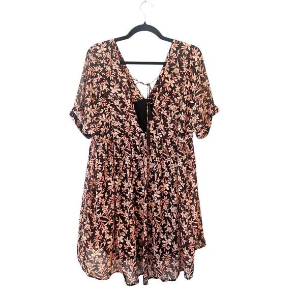 Free People Sun Up Floral Shift Lined Mini Dress Small‎ - Picture 5 of 6